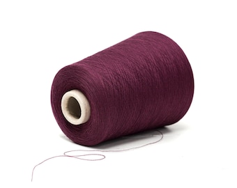 Filpucci Prestige 100% italienisches Merinogarn, Pflaumenburgunderrot, Maschinenstricken (100 g auf der Kone)