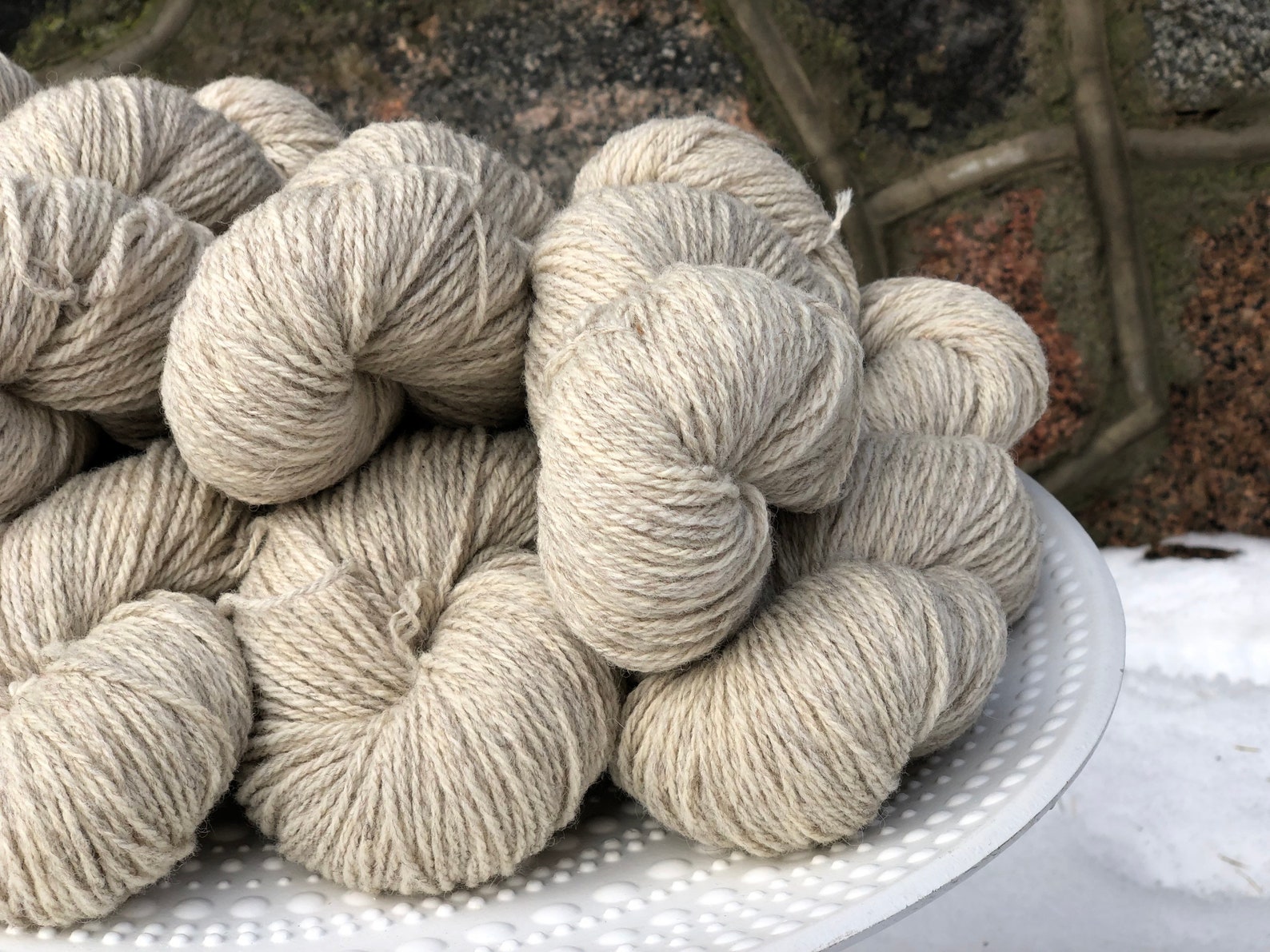 New Zealand Merino Wool Yarn Warm Grey Wool Yarn 100 G Etsy