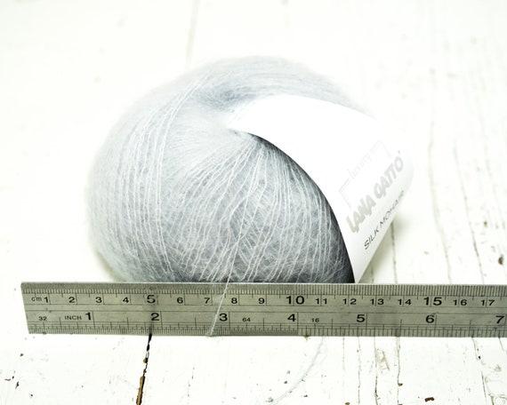 Lana Gatto Mohair Silk Yarn, Kidsilk, Lace Weight Yarn, Mohair and Silk  Blend, 25g 212 M 