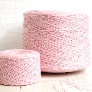 Lana rosa chiaro in cono da 0,9 kg/31,7 oz - Filato di lana per maglieria per tessere plaid, cappotti, calze - Lana per maglieria a macchina - 507 colori