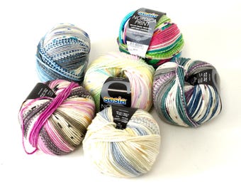 100% Virgin Soft Merino Wool Yarn | SESIA Sport Weight | Soft Italian Yarn for Baby & Children Knits | 50g / 1.75oz | Nordica print