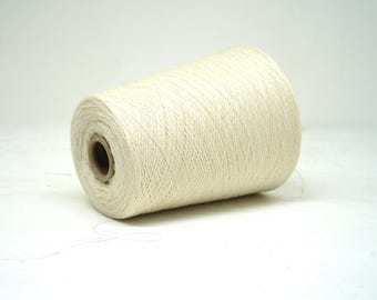 Milk white Cashmere Merino Wool Yarn blend – Fingering Weight, 525g/7350m
