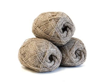 Grey-brown New Zealand Wool Yarn – Fingering Weight, 100g /350m - C 266