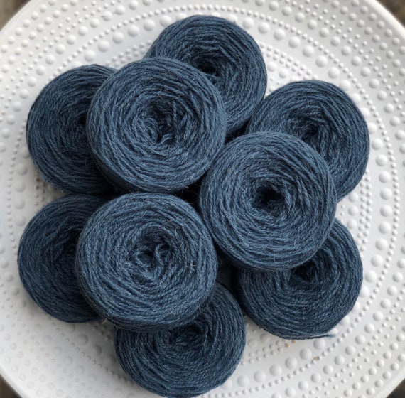 Royal Blue Wool Yarn 100g./3,50 Oz. New Zealand Wool for Hand or Machine  Knitting, Weaving Plaids, Cardigans, Knitter Gift 460 Color 
