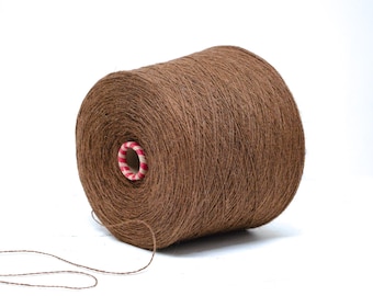 Camel Yarn Cone – 900g (31.7 oz) Natural Camel Wool | Lace Weight