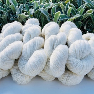 Neuseeländische fingering Wolle - Milchweiße Wolle - Handstrickgarn - Webwolle - Garn zum Färben - Maschinenstrickwolle