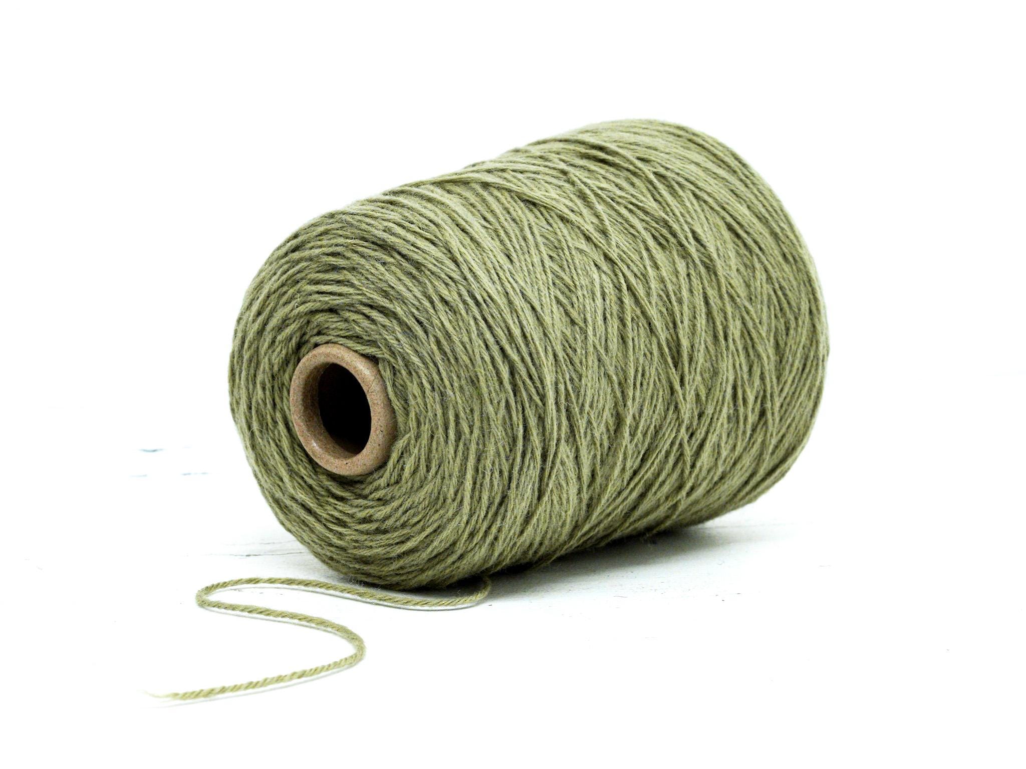 Rustic Aran Olive Green New Zealand Wool Yarn: Rustic Aran Worsted for Knitting ...