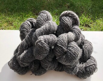 Norway wool yarn leavings | Natural wool yarn blend | 850 g. yarn | DK Light worsted | Brown wool yarn | Hand knitting wool | YARNHOME