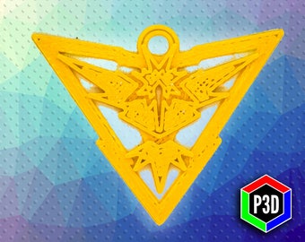 Pokemon GO Team Instinct Keychain