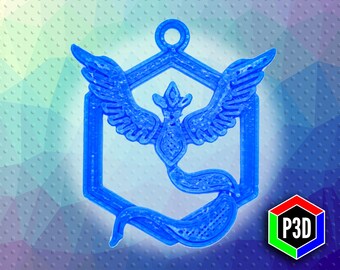 Pokemon GO Team Mystic Keychain