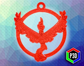 Pokemon GO Team Valor Keychain