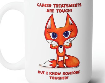 Cancer Encouragement Fox Mug | Cancer Survivor Fox Mug | Survivor Gift | Encouragement Gift |Encouragement Mug