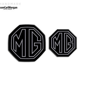 MG ZR MK1 LE500 Style Badge Inserts Front Rear Set 59mm Black Carbon Badges MG ZR MK1 LE500 Style Badge Inserts Front Rear Set 59mm Black Carbon Badges