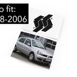 Cars Emblem Vinyl Wrap Kit Front & Rear Badge Adhesive Stickers MK2 1998-2006