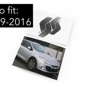 Cars Emblem Vinyl Wrap Kit Front & Rear Badge Adhesive Stickers MK3 2009-2016