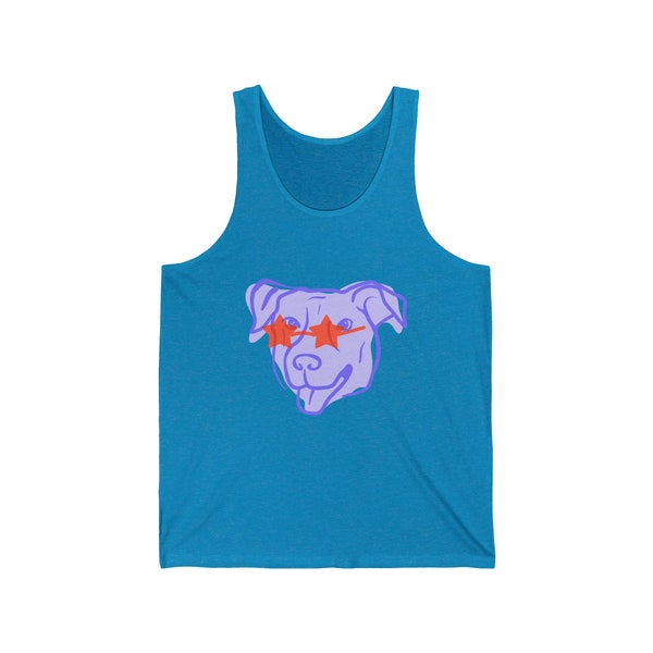 Cool Dog with sunglasses Jersey Tank top