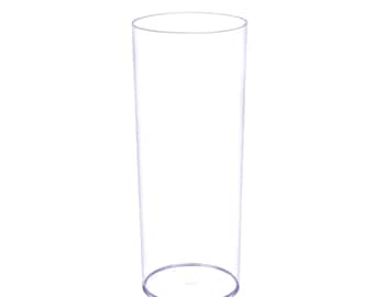 Large Clear Acrylic Centerpiece Flower Cylinder Vase for Special Occasions, Weddings, Galas, Parties, Special Events, Kitchen Indoor Decor