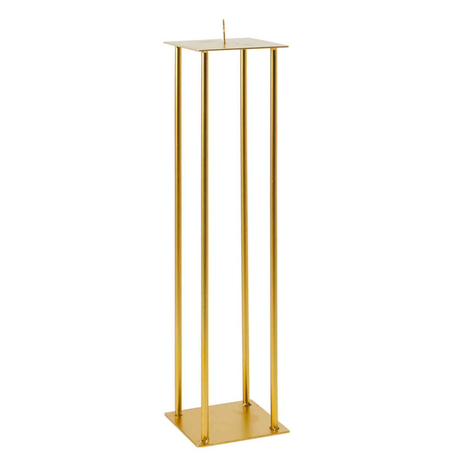 Simply Elegant Gold Candle Stand 5.5 X 5.5 X 24 Inch Metal Etsy