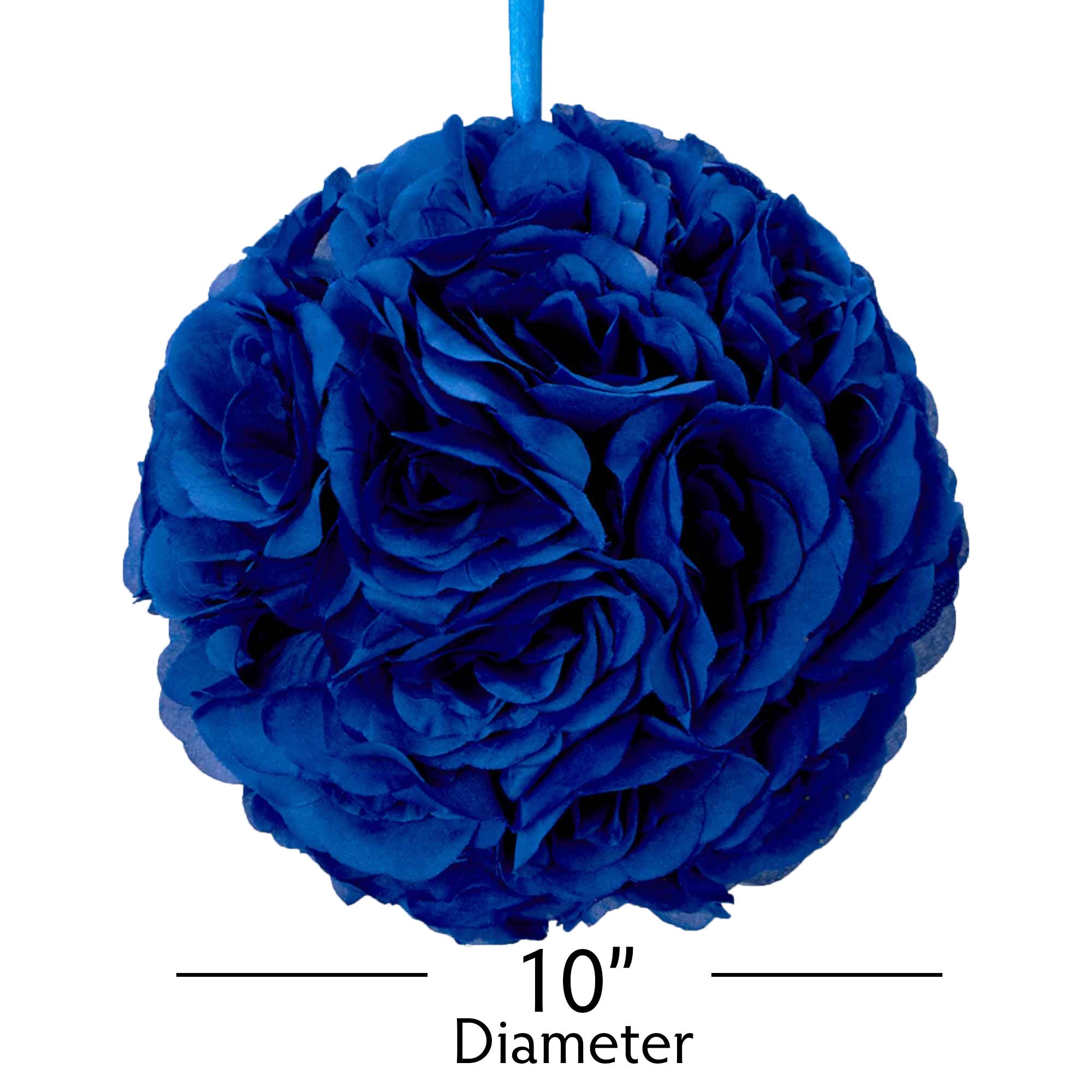 10 Round Silk Pomander Rose Kissing Ball With Satin Etsy