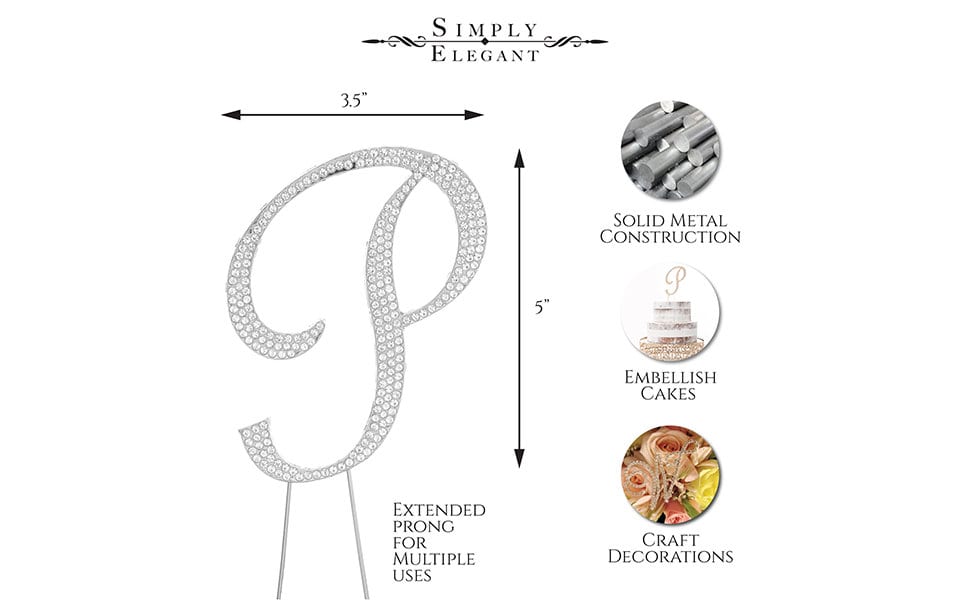 Premium Cake Topper Letter R - Silver - Etsy