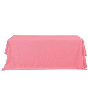 Rectangle Polyester Table Cover - 132 Inches - White