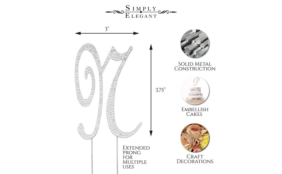 Premium Cake Topper Letter R - Silver - Etsy