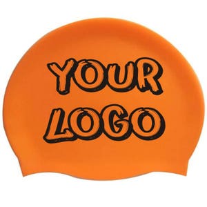 Silicone swim cap custom print image 6