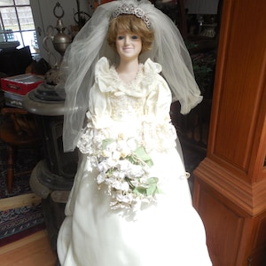 open lace back dress Amazon.com: Princess Diana of Wales in her Wedding Dress : Toys & Games main image 1