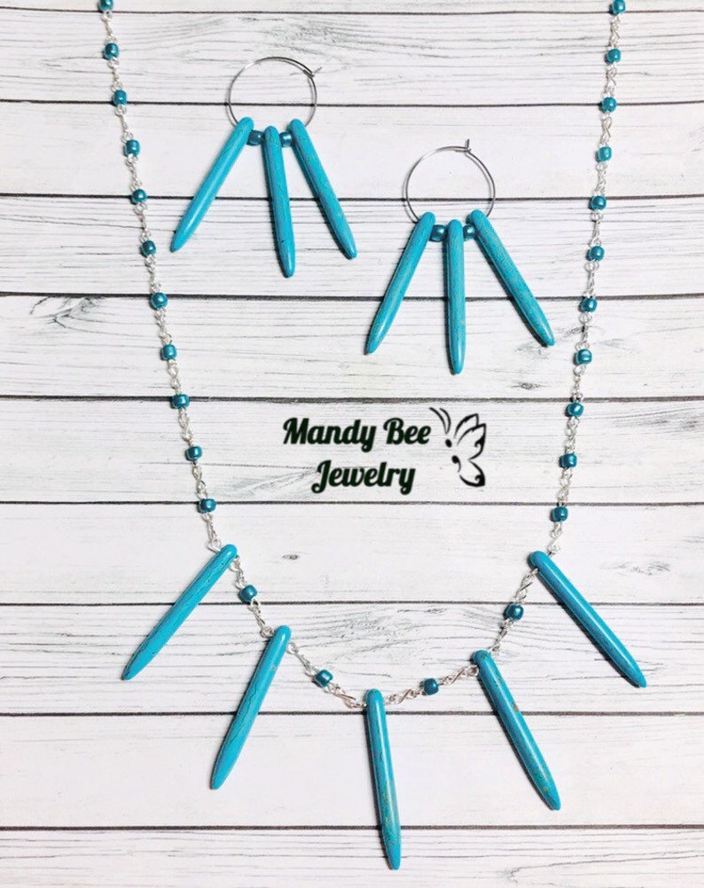 Turquoise jewelry set