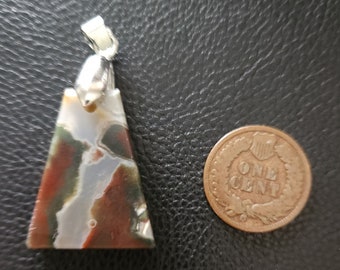 EXQUISITE BLOODSTONE Pendant! - Very UNUSUAL - Solid, no issues