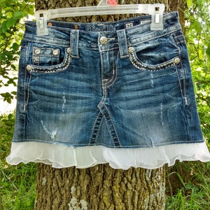 Denim Mini Skirt Handmade for Women - Etsy