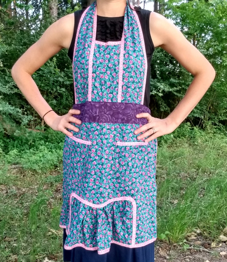 Fancy handmade apron with pockets for women and girls will Etsy
