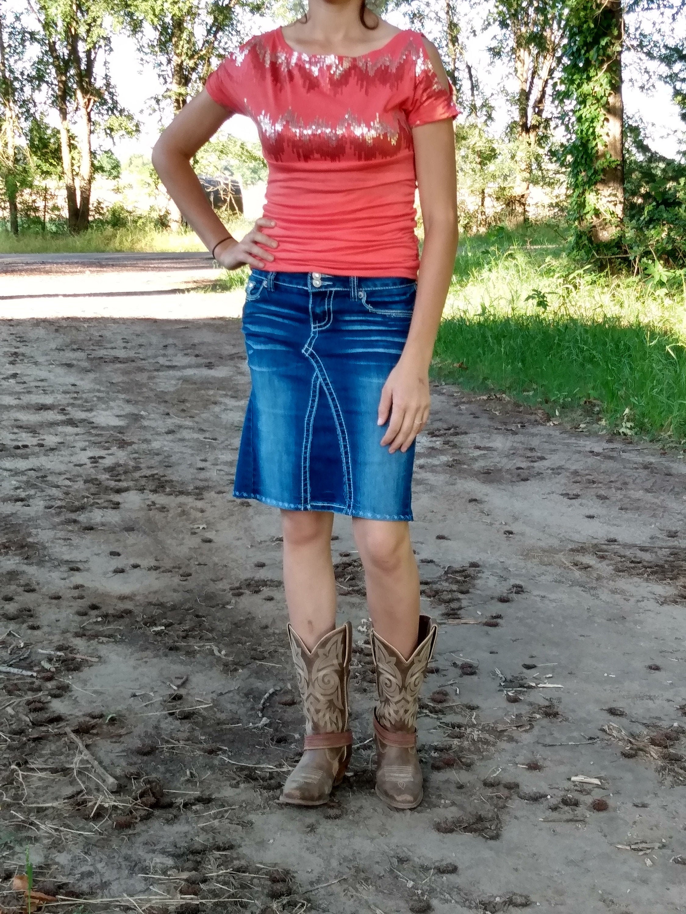 Upcycled Handmade Jean Skirt for Women Etsy UK