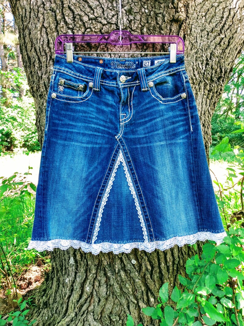 Fancy handmade jean skirt for women and girls Etsy