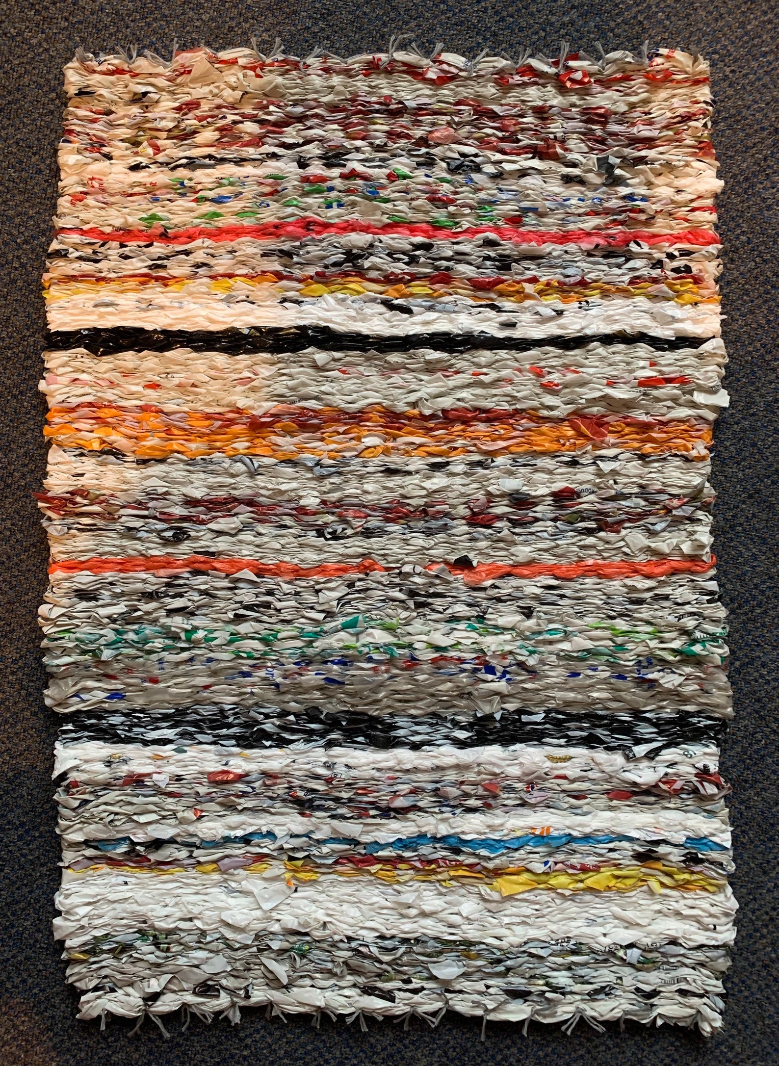 Multicoloured Plastic Bag Mat Etsy UK