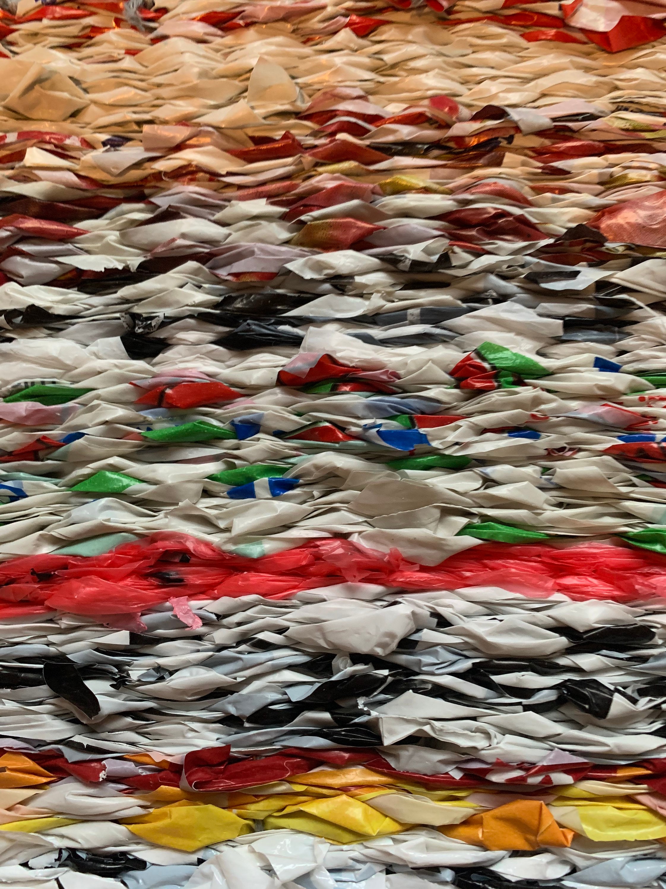 Multicoloured Plastic Bag Mat Etsy UK