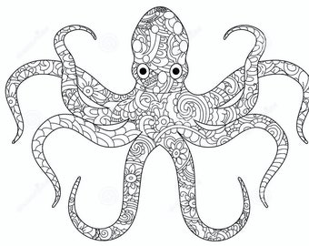 Download Octopus Cut File Etsy PSD Mockup Templates