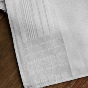 Custom Handkerchief, Embroidered Wedding Handkerchief, Wedding Gift with Custom Message image 4