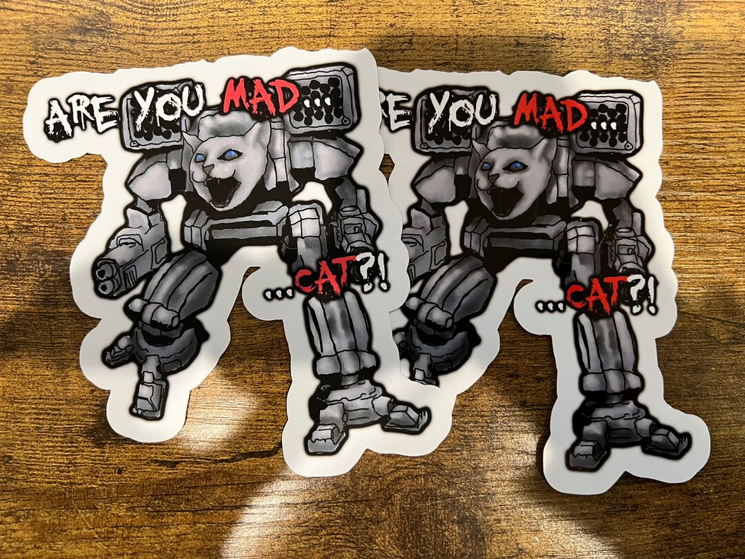Battletech are You MAD...CAT Mad Cat Sticker - Etsy