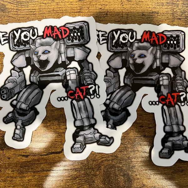 Battletech "Are you MAD...CAT?! Mad cat Sticker