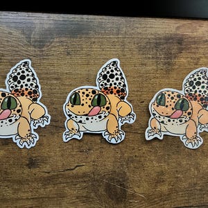 Cute Leopard Gecko Sticker | Lizard | Gecko | Cute