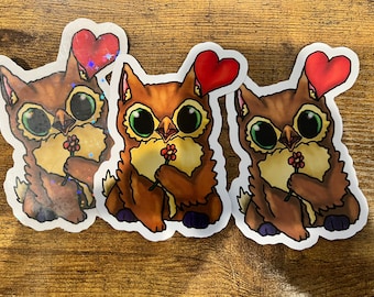 Cute Owl Bear Sticker | Monster | Cute