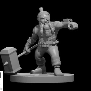 Dwarf Artificer Tabletop Miniature