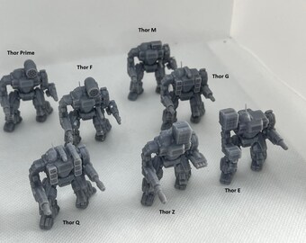 Battletech Thor Mech Tabletop Miniature Variants
