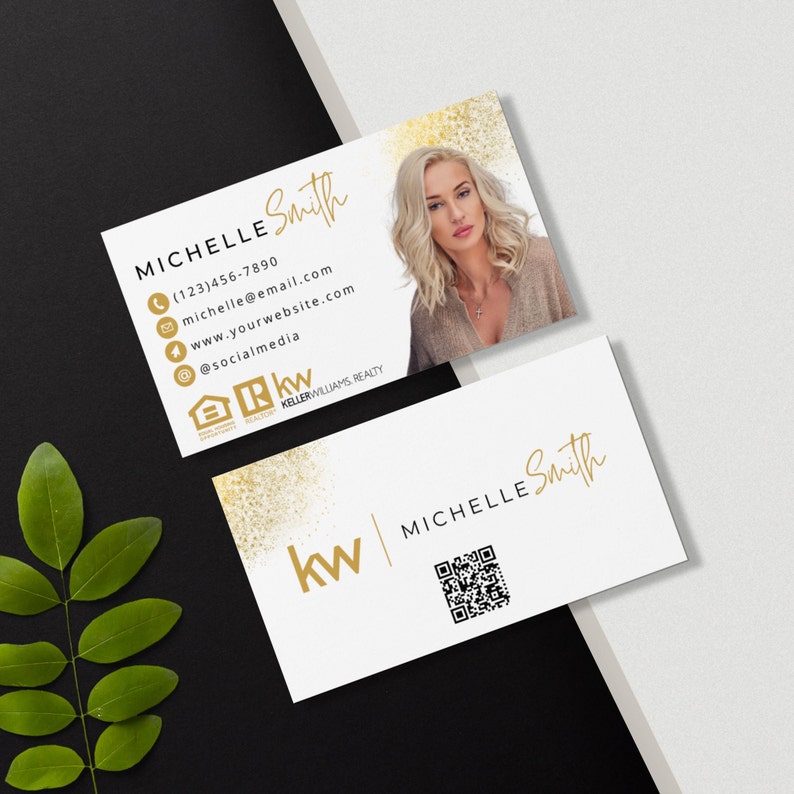 Real Estate Business Cards High Quality Keller Williams Etsy