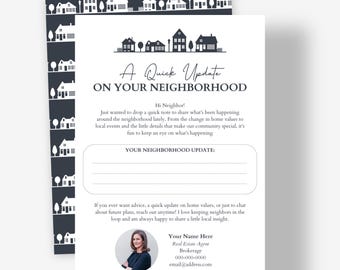 Market Update Real Estate Cards | Personalized Realtor Prospecting Mailers with Envelopes