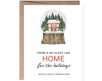 Happy Holidays Christmas Cards | Personalized Real Estate Client Appreciation (Set of 10)