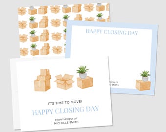 Buyer Closing Notecards | Personalized Realtor Client Cards | Set of 10 with Envelopes
