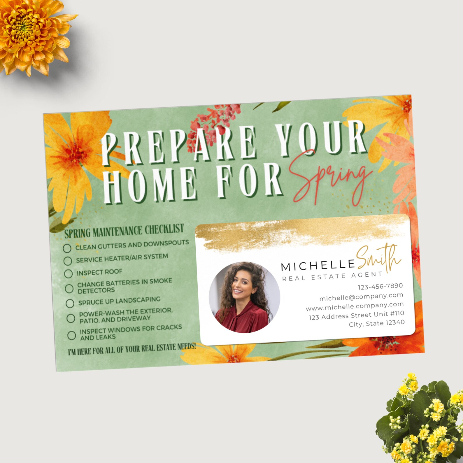 Set of Spring Real Estate Prospecting Postcards W/ Envelopes - Etsy
