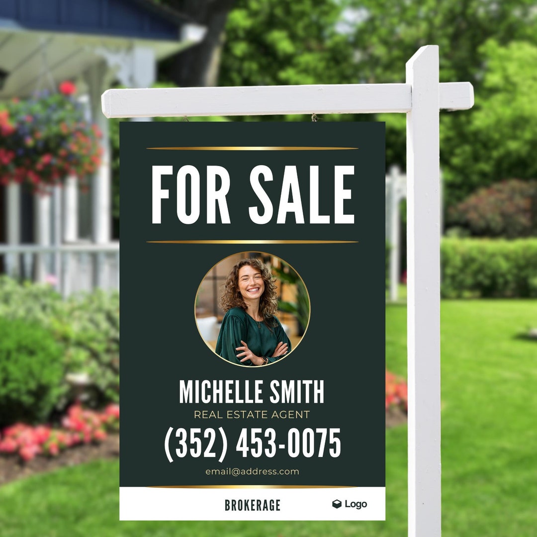 Personalized for Sale Real Estate Yard Sign With FREE Shipping - Ultra ...